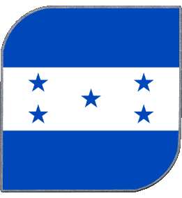 Square Honduras America Flags 