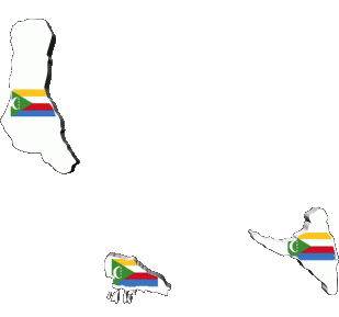 Divers Comores Afrique Drapeaux 