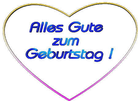 001 Herz Alles Gute zum Geburtstag German Messages 
