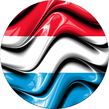 Rond Luxembourg Europe Drapeaux 