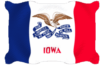 Ondulation Iowa U.S.A - Etats Amériques Drapeaux 
