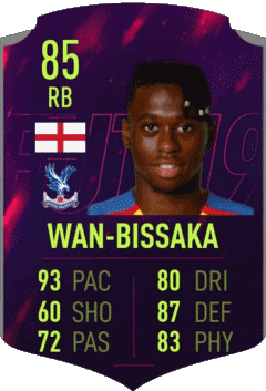 Aaron Wan-Bissaka Angleterre F I F A - Joueurs Cartes Jeux Vidéo Multi Média 