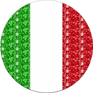 Rond National Italie Europe Drapeaux 