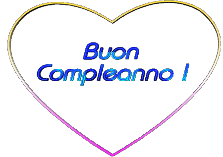 001 Cuore Buon Compleanno Italien Messages 