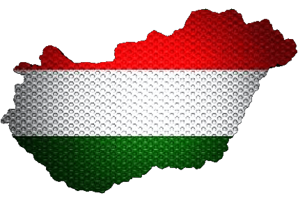 Carta Geografica Ungheria Europa Bandiere 