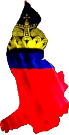Carte Liechtenstein Europe Drapeaux 
