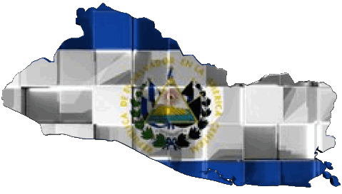 Carta Geografica Salvador America Bandiere 