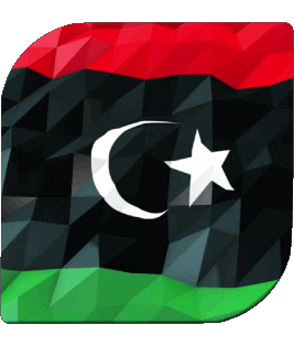 Carré Libye Afrique Drapeaux 