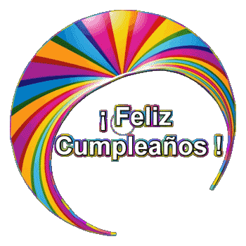 001 Transparenter Hintergrund Abstracto - Geométrico Feliz Cumpleaños Spanisch Nachrichten 