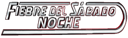Logotipo Español Fiebre del Sabado Noche Películas Internacional Multimedia 