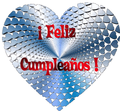 006 Corazón Feliz Cumpleaños Spagnolo Messagi 
