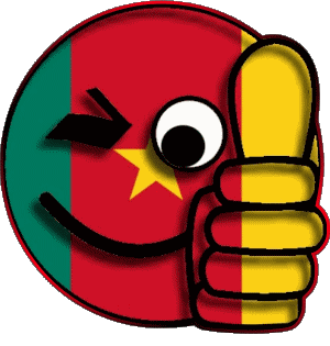 Faccina - OK Camerun Africa Bandiere 