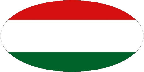 Ovale Ungheria Europa Bandiere 