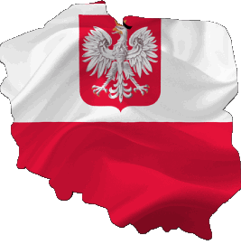 Mapa Polonia Europa Banderas 