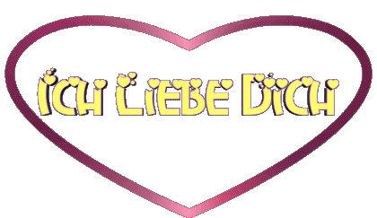 Coeur Ich Liebe Dich Allemand Messages 