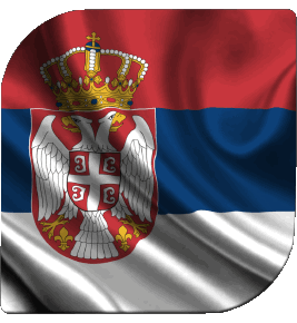 Square Serbia Europe Flags 