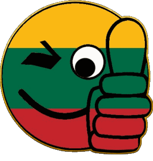 Smiley - OK Lithuania Europe Flags 