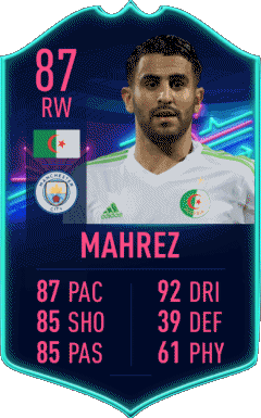 Riyad Mahrez Algerien F I F A - Karten Spieler Videospiele Multimedia 