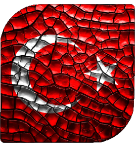 Carré Turquie Asie Drapeaux 