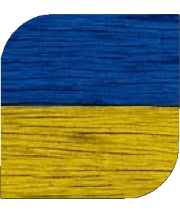 Carré Ukraine Europe Drapeaux 