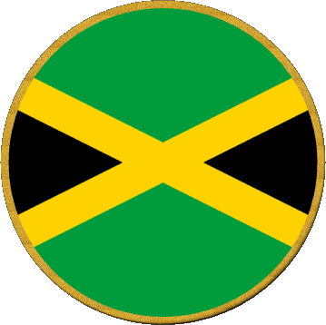 Rond Jamaïque Amériques Drapeaux 
