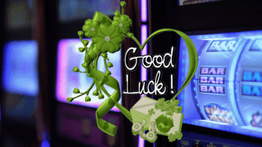 002 Animierter Hintergrund Good Luck Englisch Nachrichten 