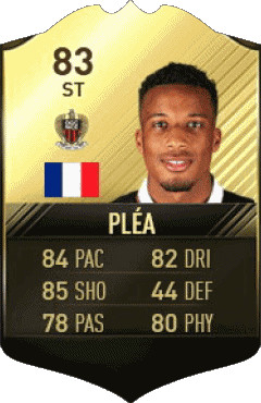 Alassane Plea France F I F A - Joueurs Cartes Jeux Vidéo Multi Média 