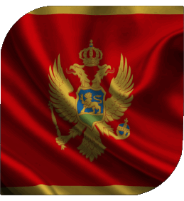 Carré Monténégro Europe Drapeaux 