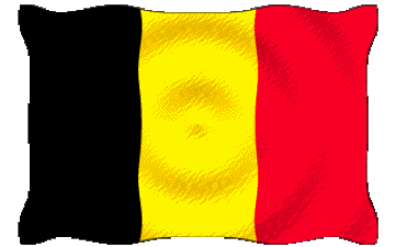 Waving Belgium Europe Flags 