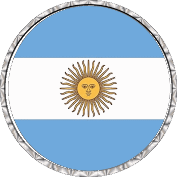 Rond - Anneaux Argentine Amériques Drapeaux 
