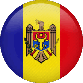 Rond Moldavie Europe Drapeaux 