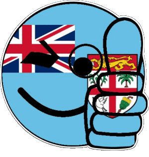 Smiley - OK Fidschi Ozeanien Fahnen 