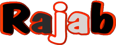 Rajab R MANN - Maghreb Muslim Vorname 