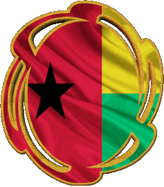 Forme 01 Guinée Bissau Afrique Drapeaux 