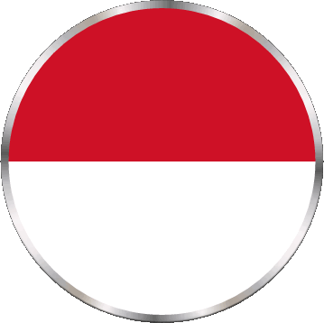 Round Monaco Europe Flags 