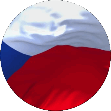 Round Czech Republic Europe Flags 