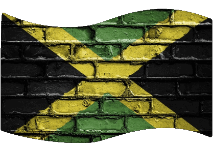 Rectangle Jamaica America Flags 