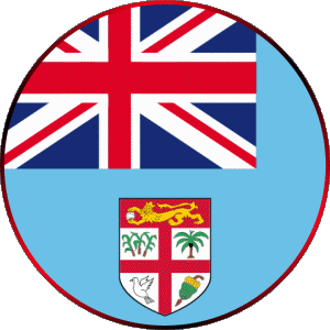 Round Fiji Oceania Flags 