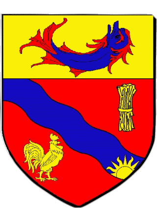 Blasón-Blasón FEYZIN 69 Departamentos - Ciudades Francia Banderas 