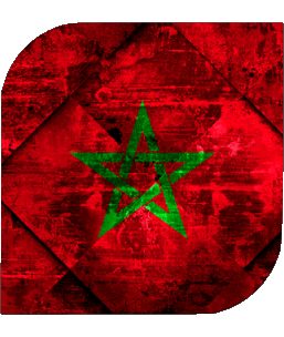 Carré Maroc Afrique Drapeaux 