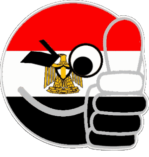 Smiley - OK Ägypten Afrika Fahnen 