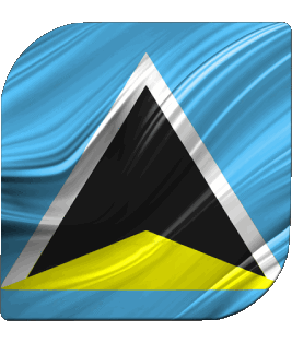 Platz St. Lucia Amerika Fahnen 