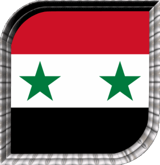 Carré Syrie Asie Drapeaux 