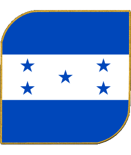 Square Honduras America Flags 