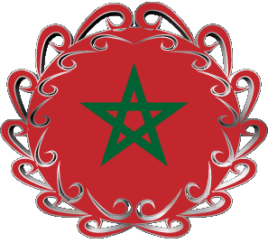 Forme 01 Maroc Afrique Drapeaux 