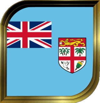 Carré Fidji Océanie Drapeaux 