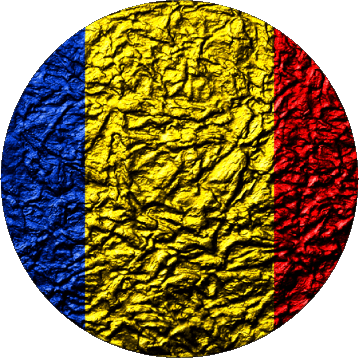 Tondo Romania Europa Bandiere 