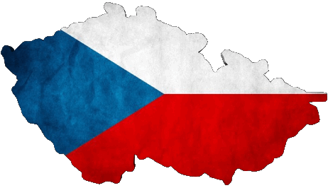 Map Czech Republic Europe Flags 
