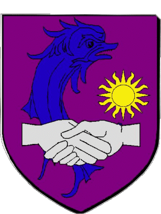 Blasón-Blasón CHARVIEU CHAVAGNEUX 38 Departamentos - Ciudades Francia Banderas 