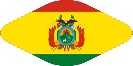 Verschiedene Bolivien Amerika Fahnen 